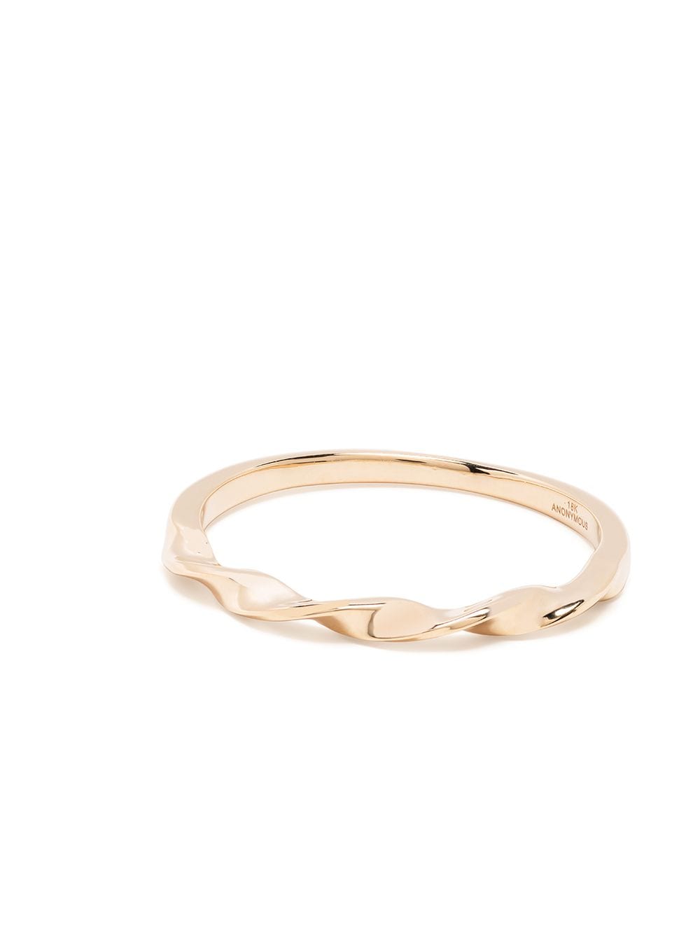 Shop Anonymous 18kt Recycled Yellow Gold Collection 1 Twisted Band Ring