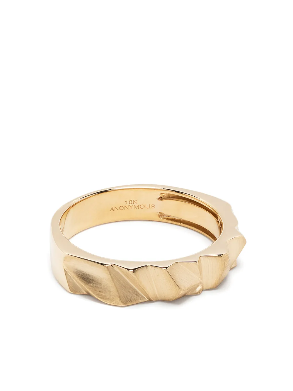 Anonymous 18kt Recycled Yellow Gold Collection 1 Medium Pyramid Ring