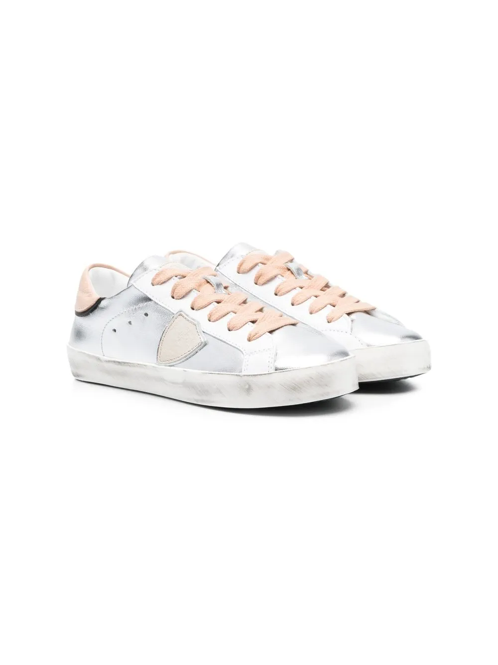 

Philippe Model Kids tenis Paris con parche del logo - Blanco