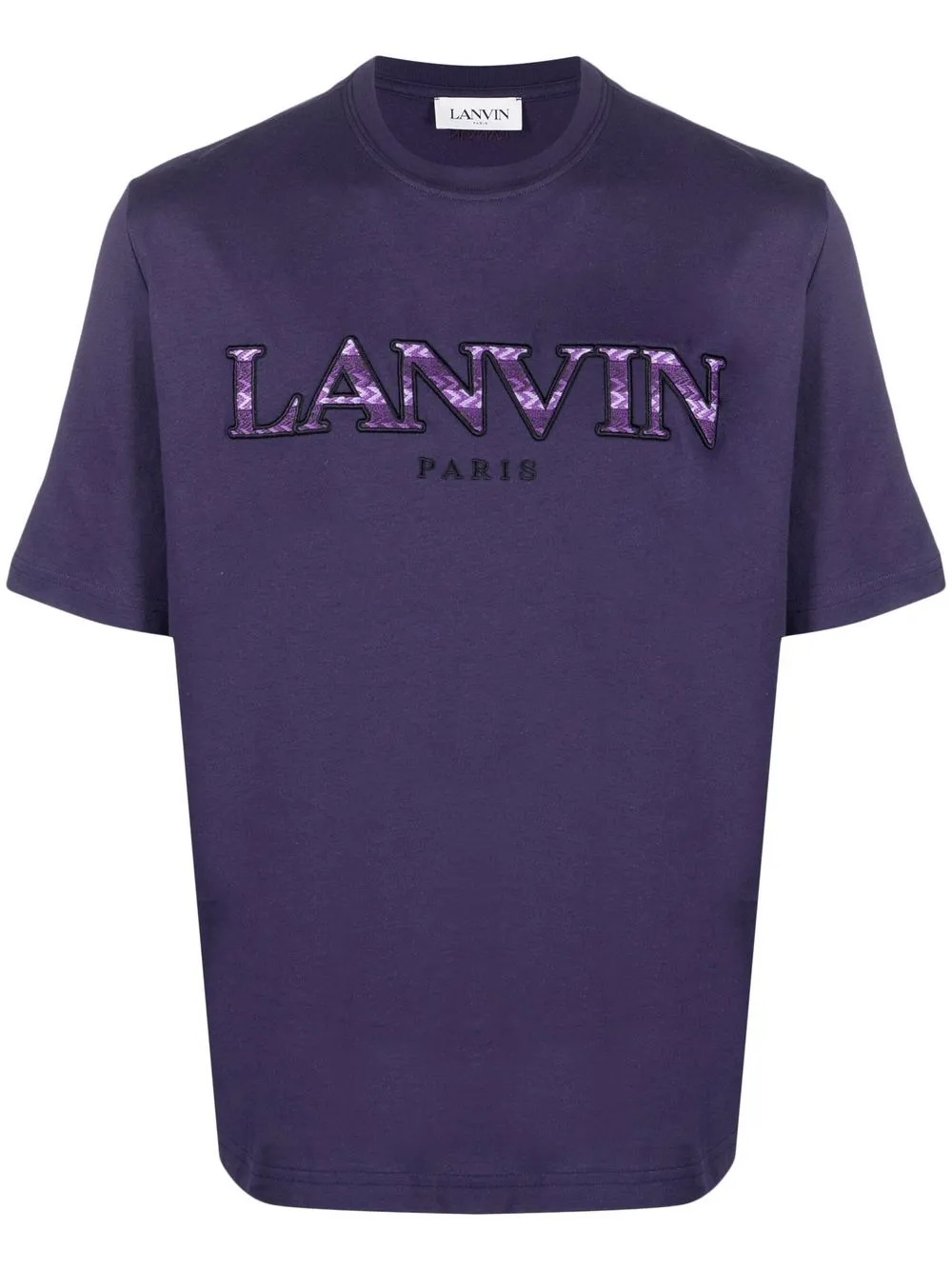 LANVIN LOGO-EMBROIDERED SHORT-SLEEVE T-SHIRT