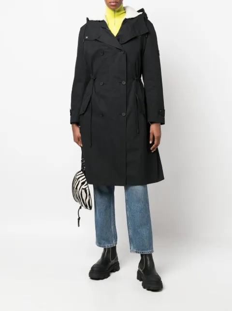 Yves Salomon shearling parka coat 23WFM05005A06XB1722 - 1