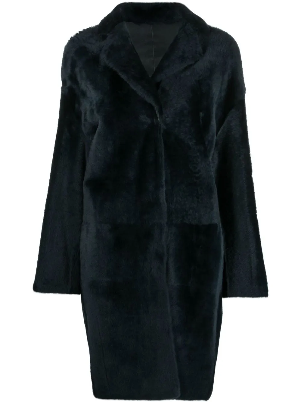 

Yves Salomon oversized shearling coat - Blue