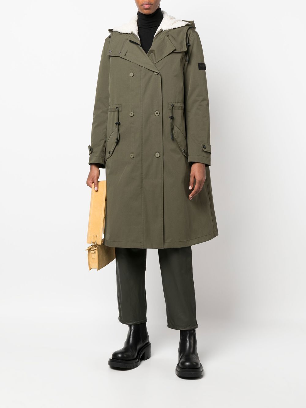 Yves Salomon Lammy parka - Groen