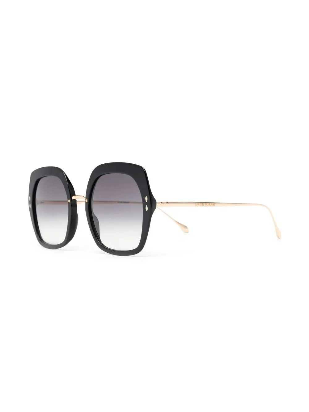 Isabel Marant Eyewear Zonnebril met vierkant montuur - Zwart
