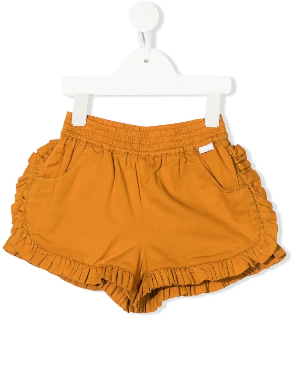 

Molo shorts con ribetes de volantes - Amarillo