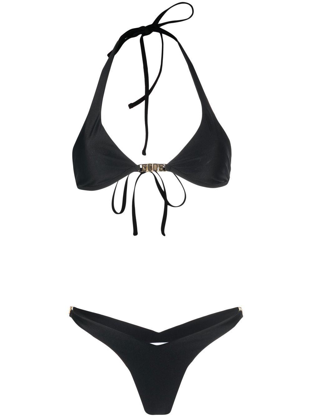 Gcds Clip-fastening Bikini Set In Black | ModeSens