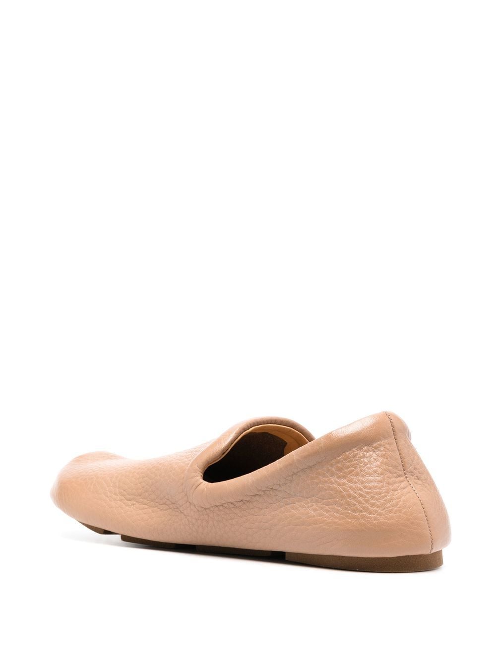 Shop Marsèll Toddone Grained-leather Loafers In Neutrals
