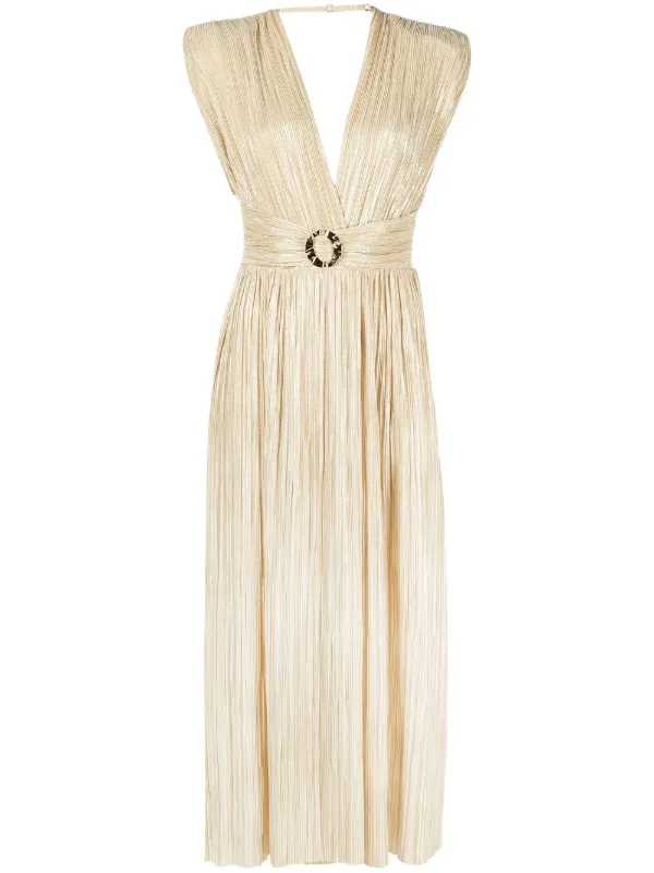Sabina Musayev fully-pleated Belted 