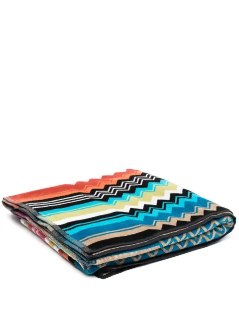 Missoni Home zigzag-pattern cotton towel