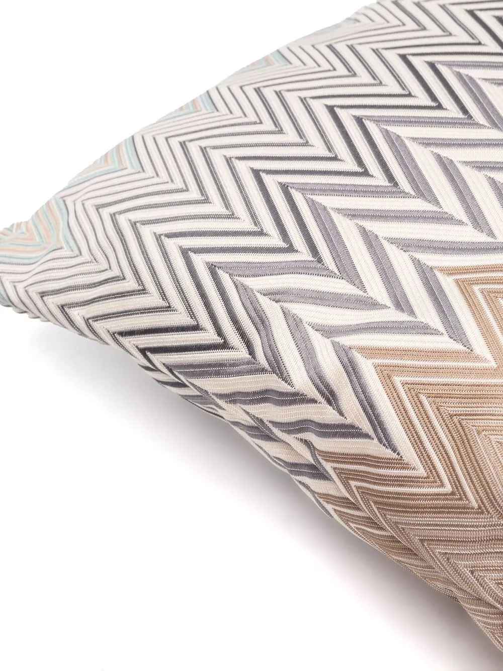  Missoni Home Zigzag-pattern Feather Down Cushion - Neutrals 