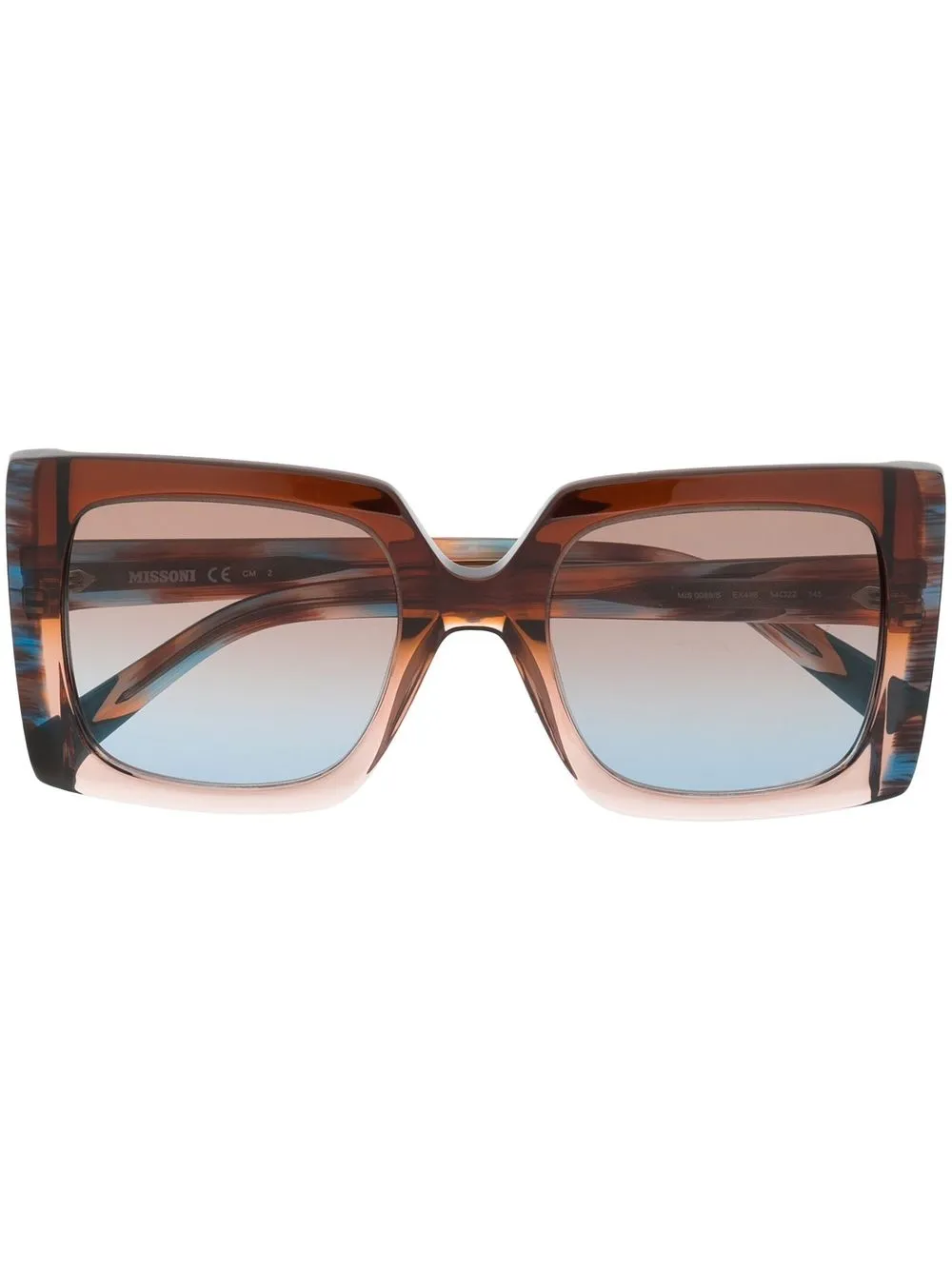 

MISSONI EYEWEAR lentes de sol con armazón cuadrada - Marrón