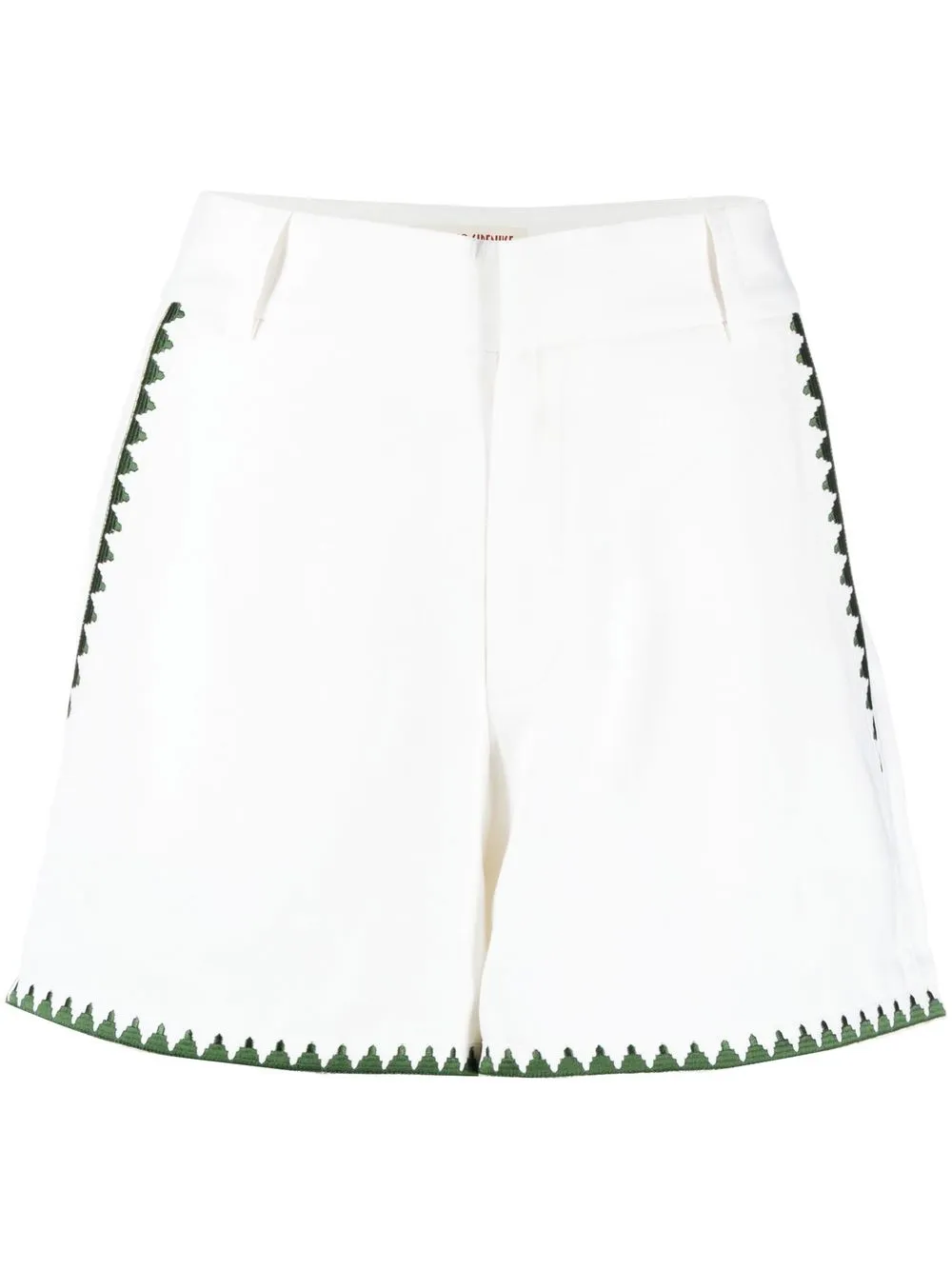 

Emporio Sirenuse shorts de tiro alto - Blanco