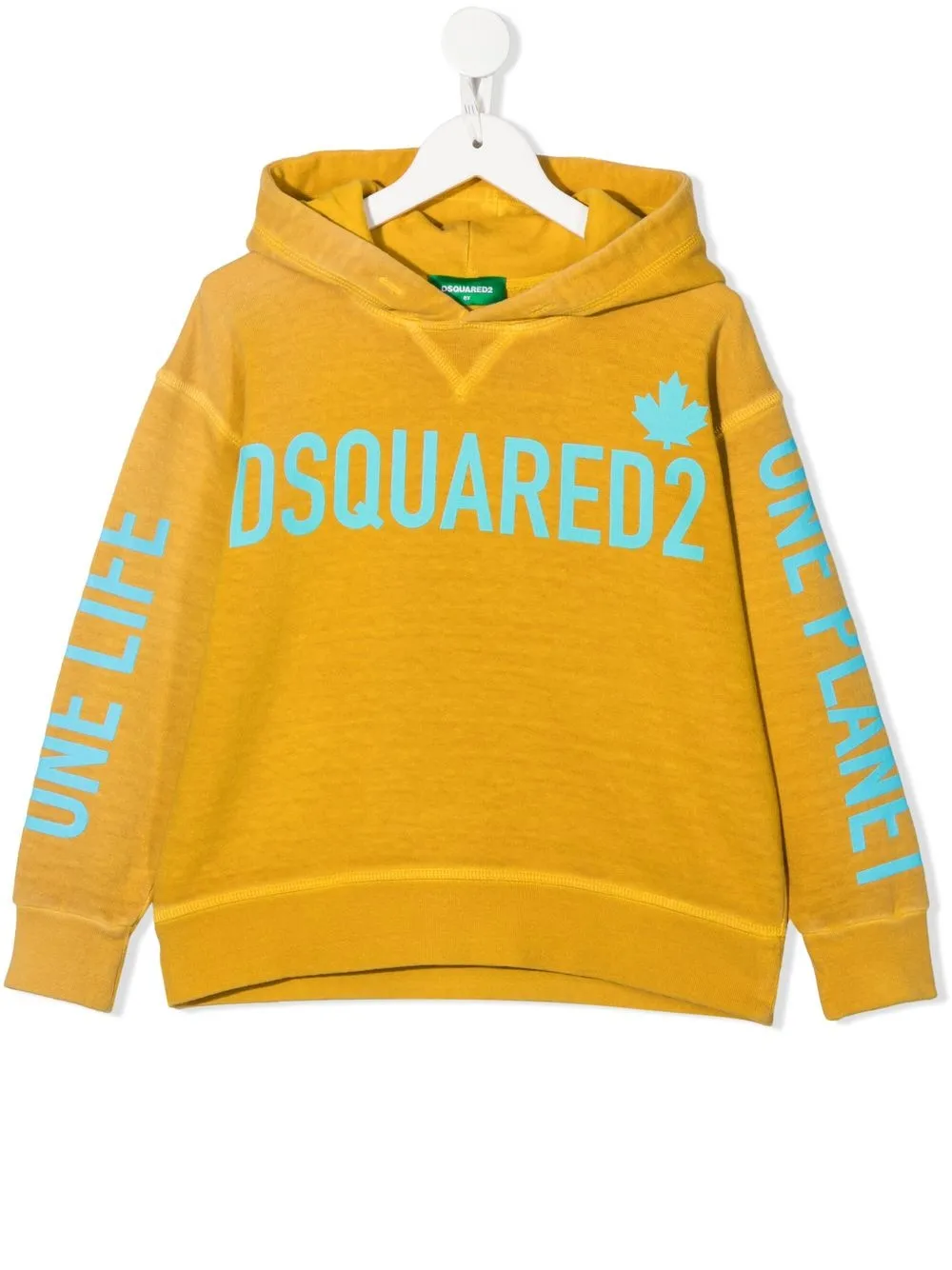 

Dsquared2 Kids TEEN One Life One Planet hoodie - Yellow