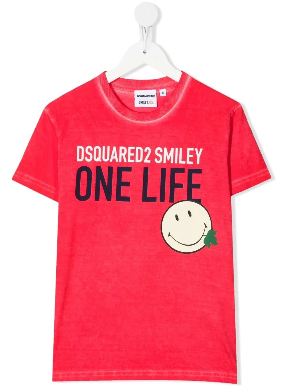 

Dsquared2 Kids playera Smiley One Life - Rojo