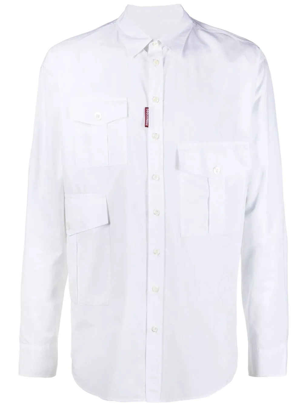 

Dsquared2 camisa manga larga con cierre - Blanco