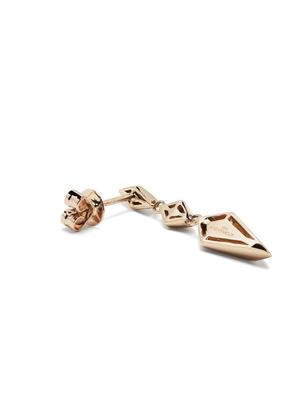 Shop Anonymous 18kt Recycled Yellow Gold Collection 1 Small Geometric Drop Earrings
