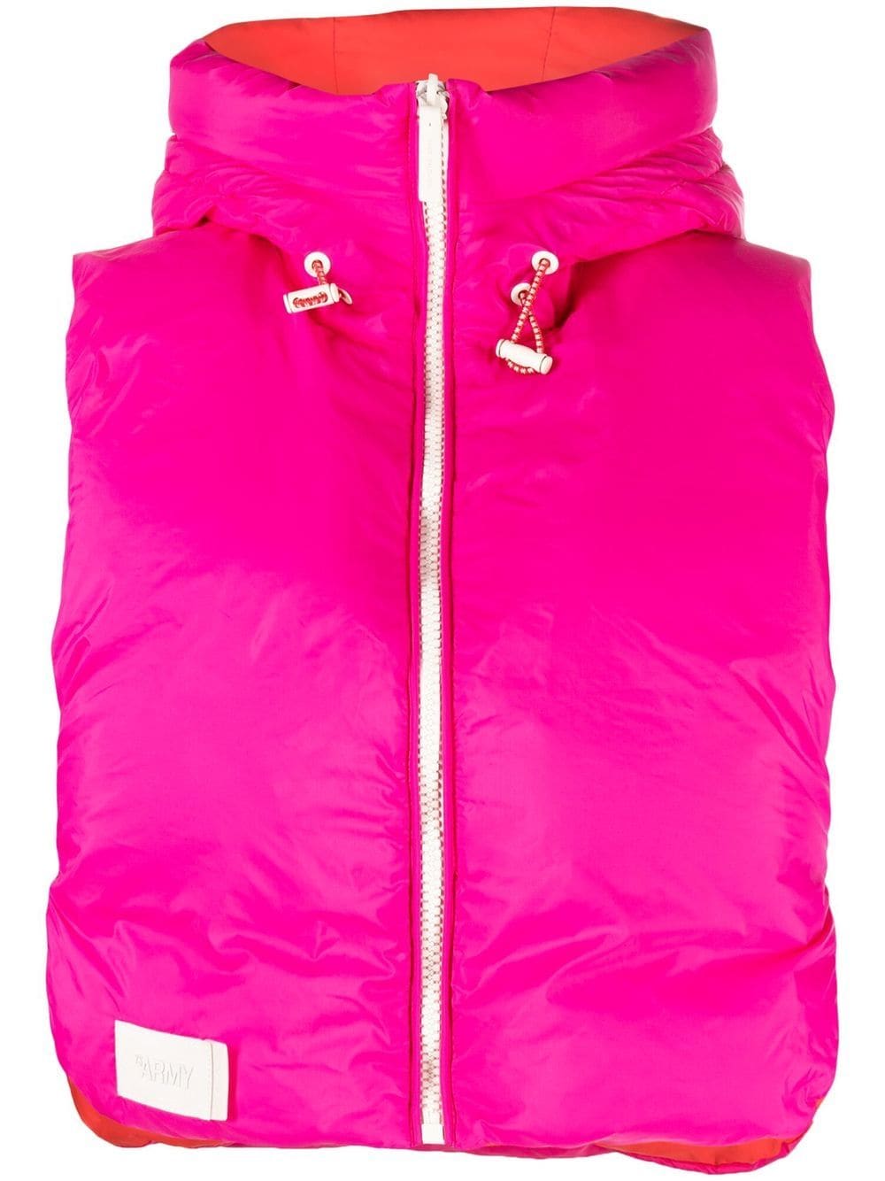 two-tone down padded gilet