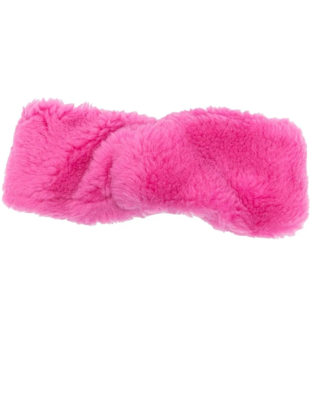 

Yves Salomon woven wool headband - Pink