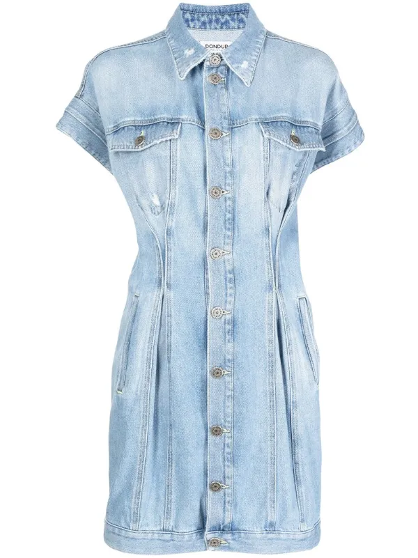 DONDUP short-sleeve Denim Dress - Farfetch