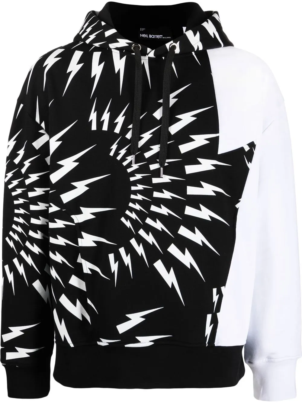 

Neil Barrett hoodie con motivo Thunderbolt - Negro