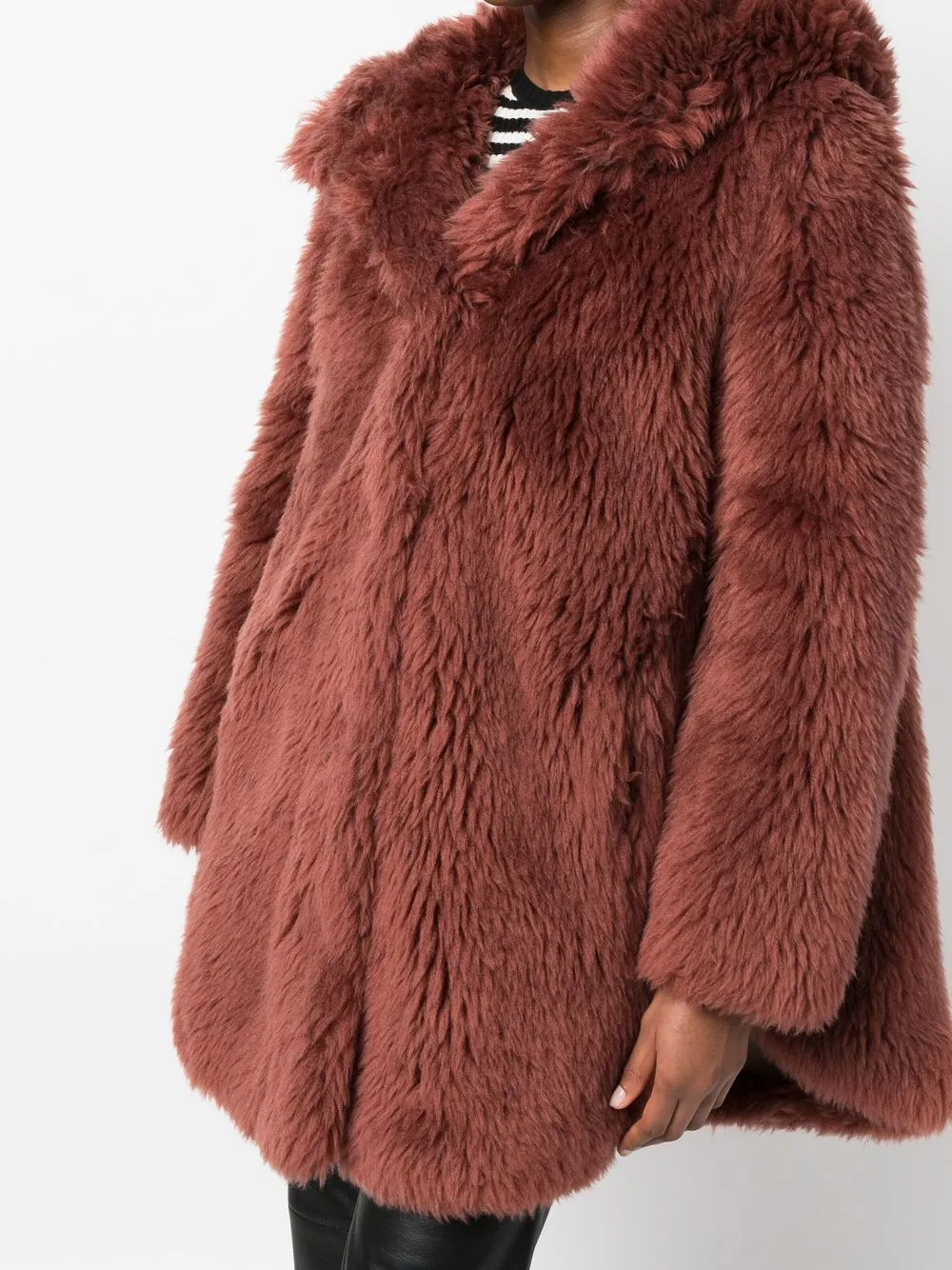 Short Hooded Wool Coat