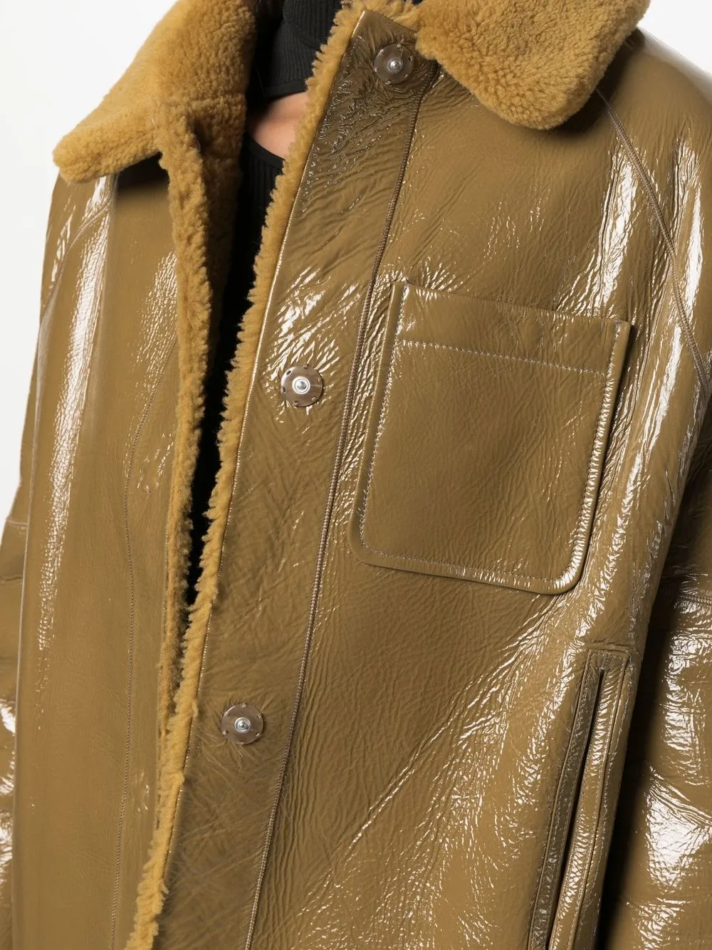 Yves Salomon Meteo Meteo Reversible Jacket In Green