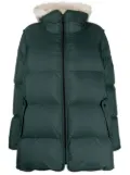 Yves Salomon shearling bib down coat - Green