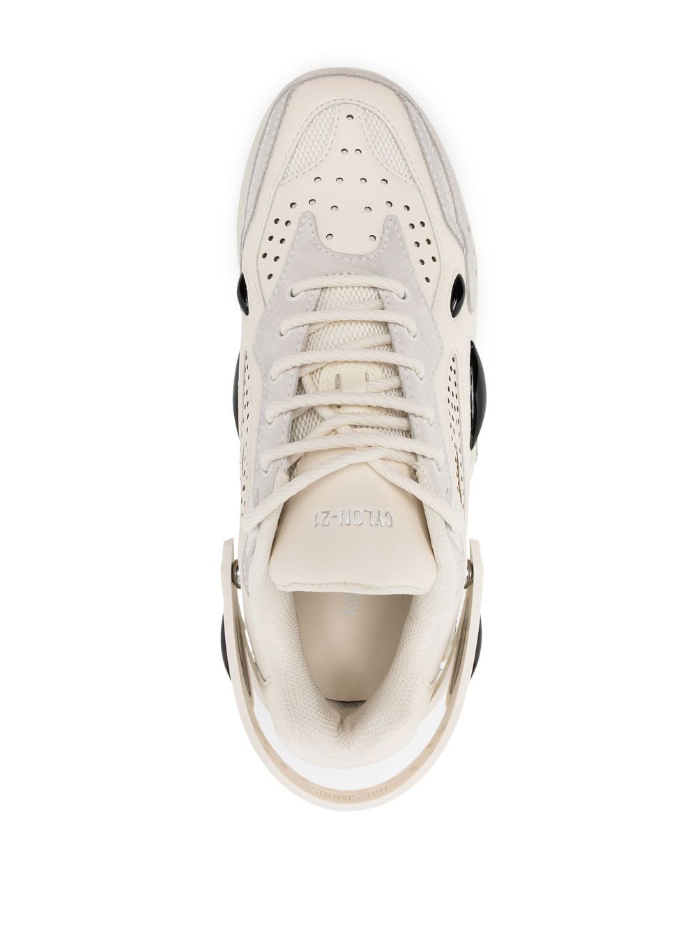 Shop Raf Simons Cylon-21 Low-top Sneakers In Neutrals