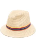 Paul Smith stripe-trim detail sun hat - Neutrals
