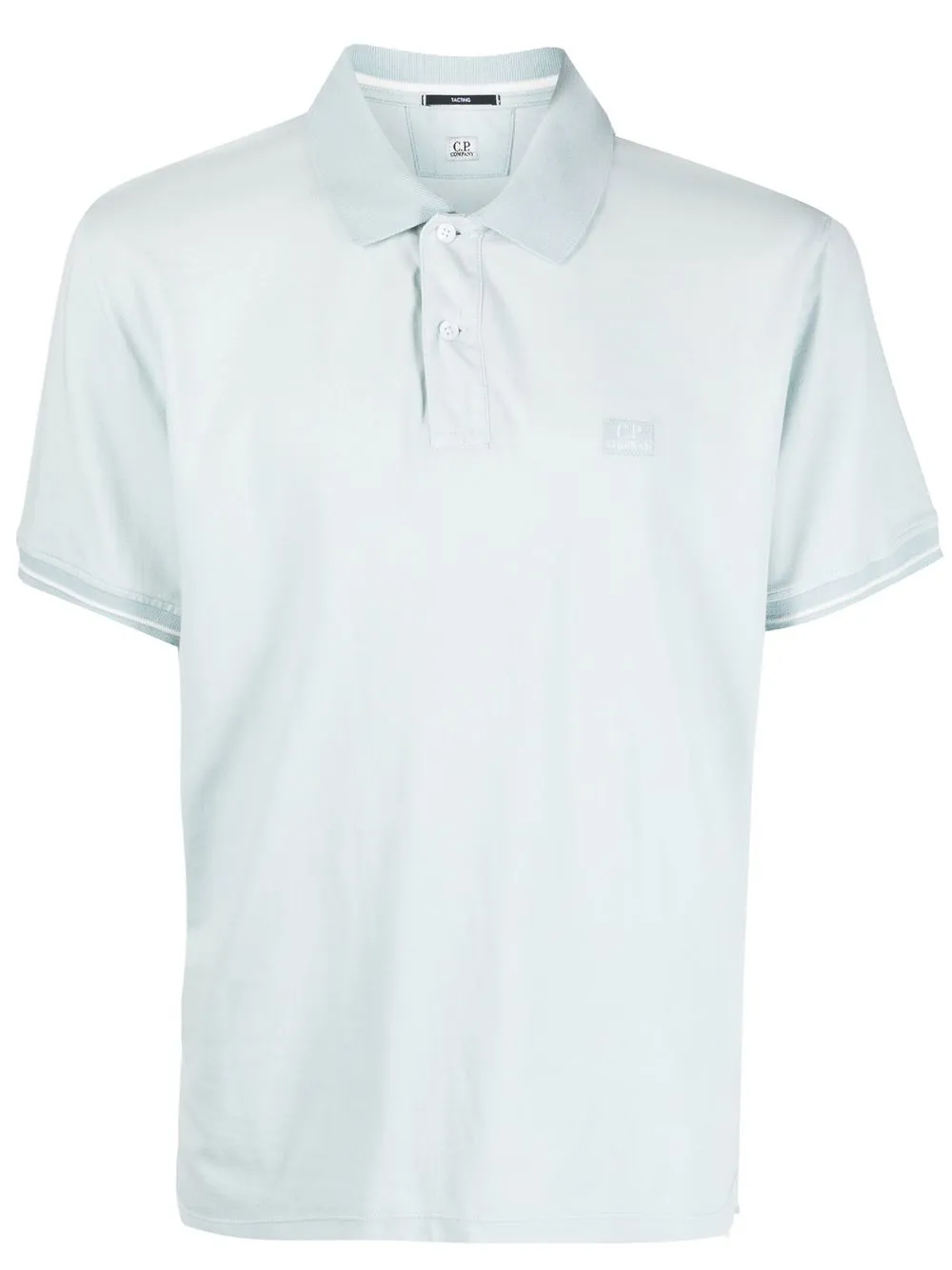 

C.P. Company playera tipo polo con logo bordado - Azul