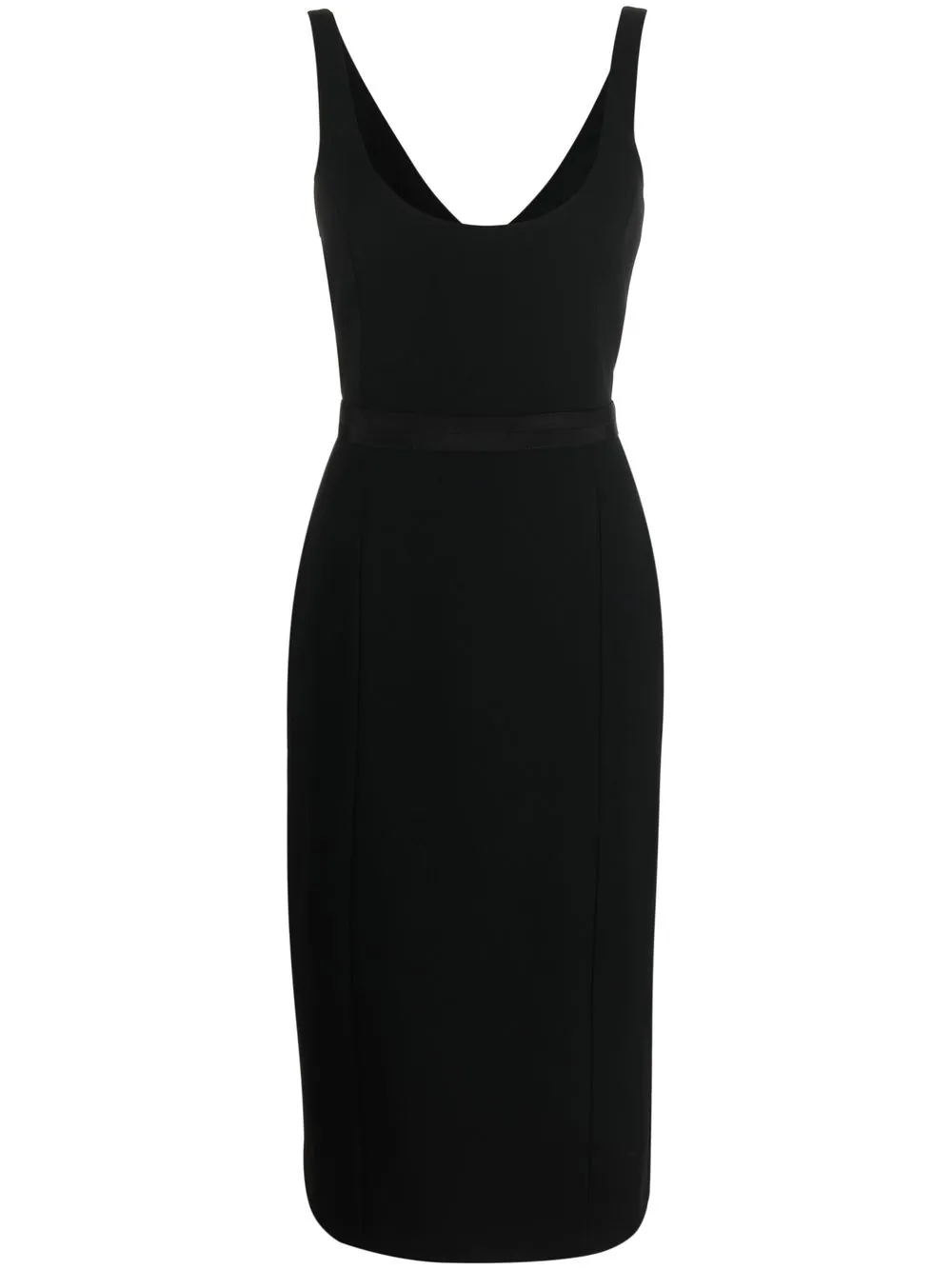 

PINKO vestido midi con detalle de moño - Negro