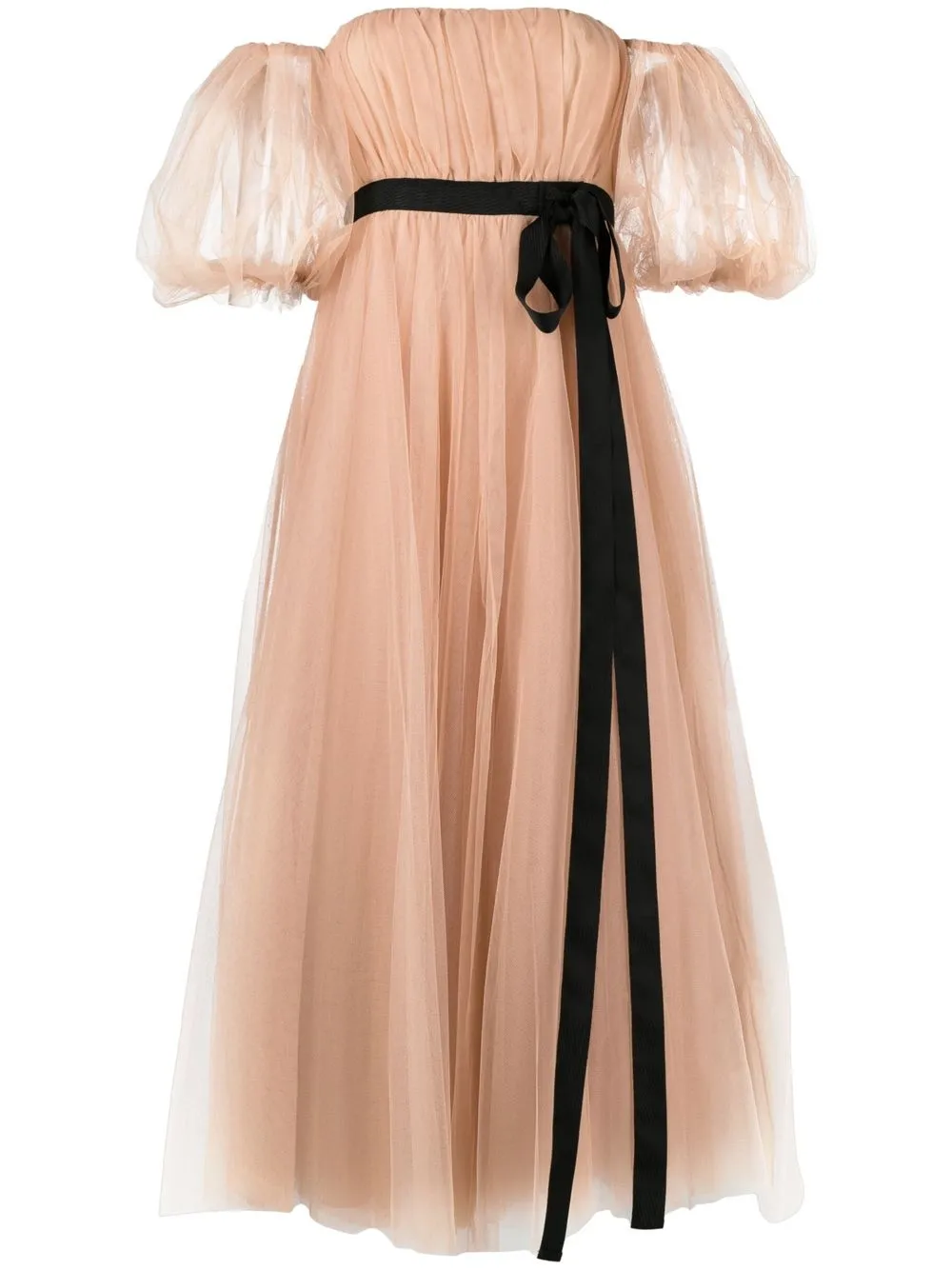 

PINKO off-shoulder tulle dress