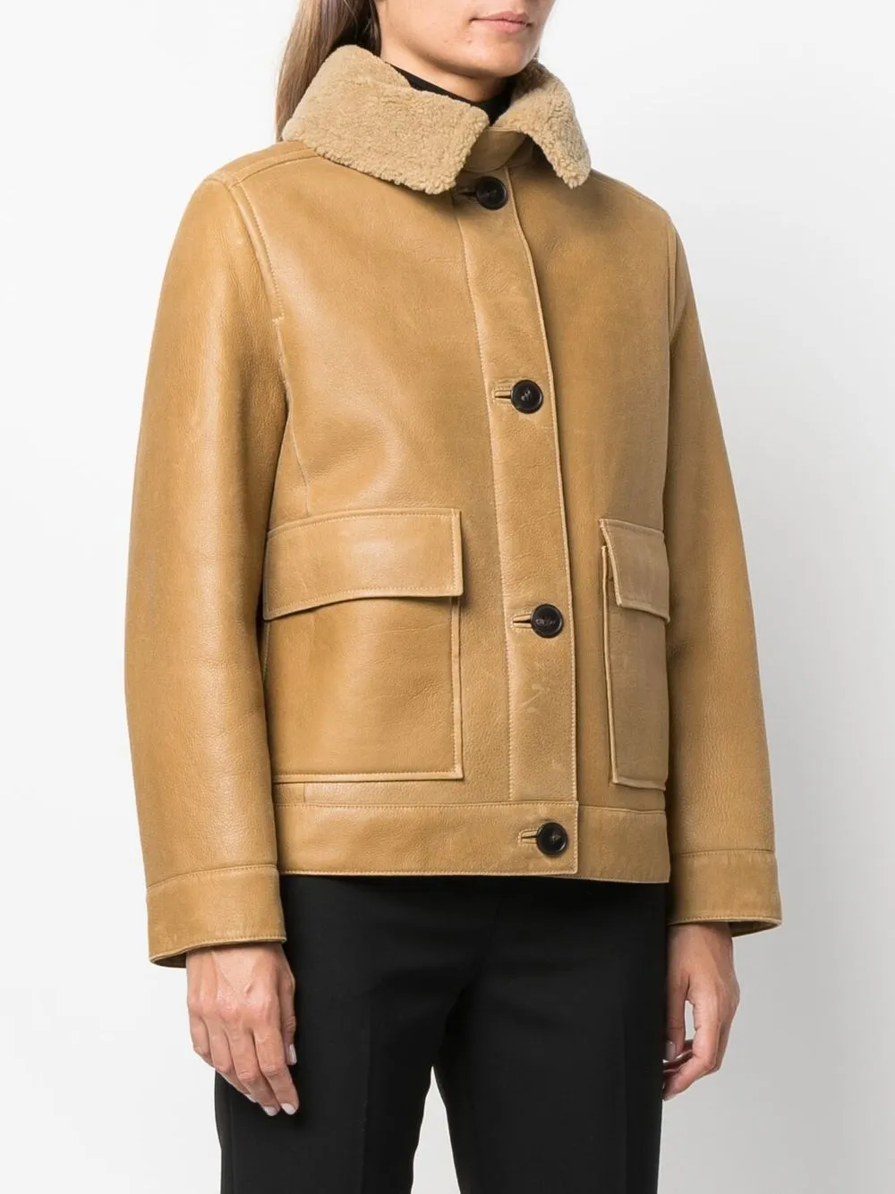  Yves Salomon Lambskin Short Jacket - Neutrals 