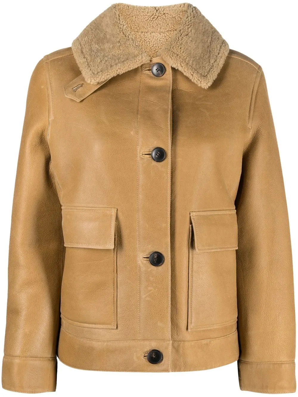 

Yves Salomon lambskin short jacket - Neutrals