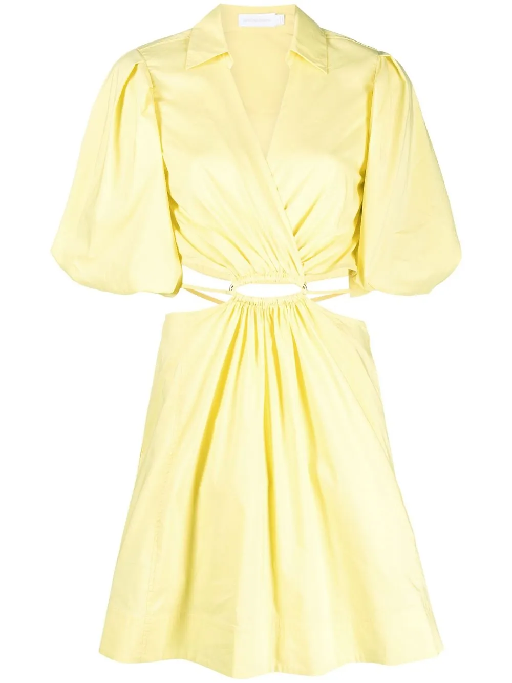 

Jonathan Simkhai Aulora balloon-sleeve minidress - Yellow