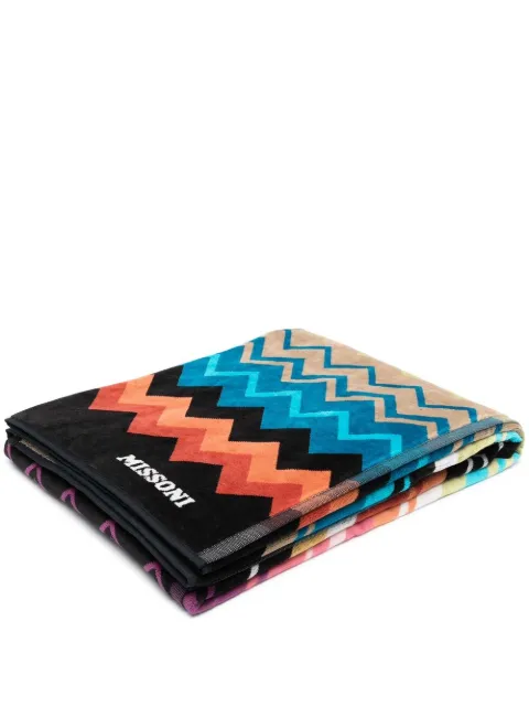 Missoni Home zigzag-pattern cotton towel