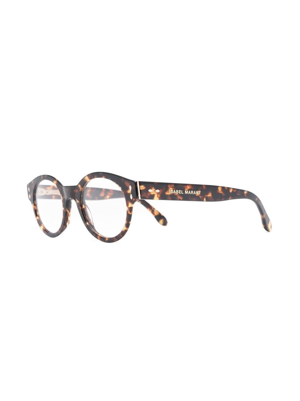 Isabel Marant Eyewear Bril met rond montuur - Bruin