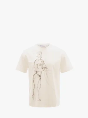 TOM OF FINLAND - FITTED SHORT SLEEVE T-SHIRT in white | JW Anderson