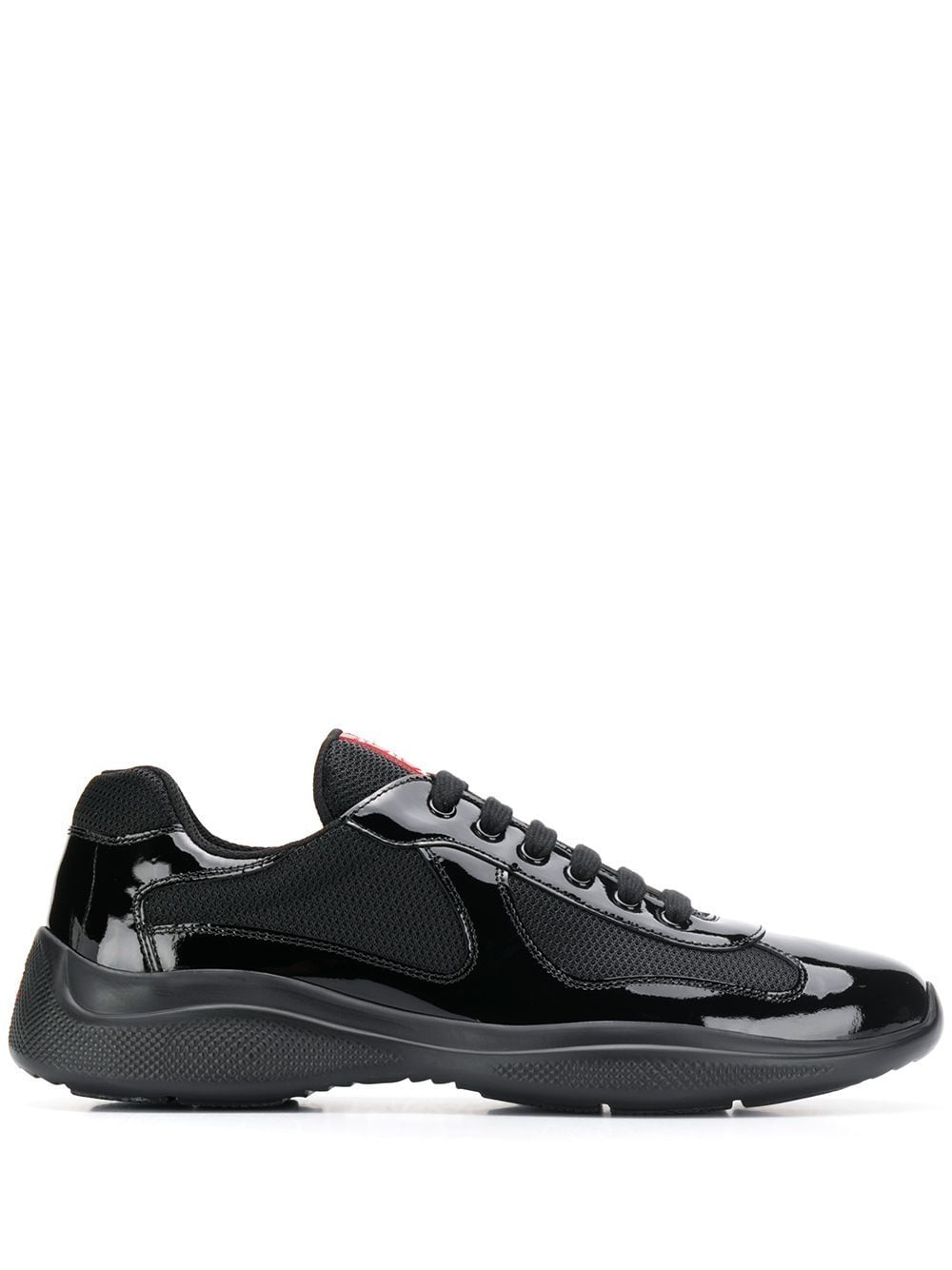 Shop Prada America's Cup Low-top Sneakers In Black