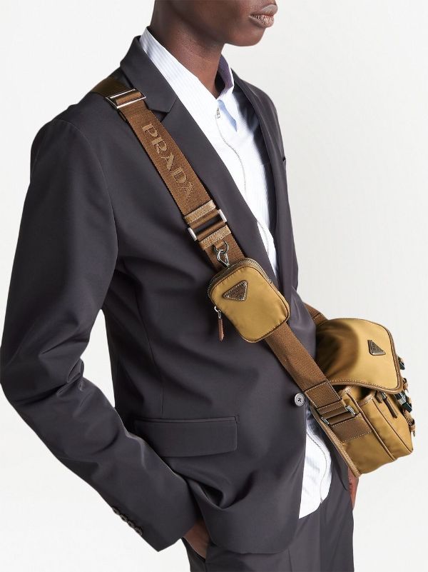 Prada Re-Nylon And Saffiano Leather Belt Bag - Farfetch