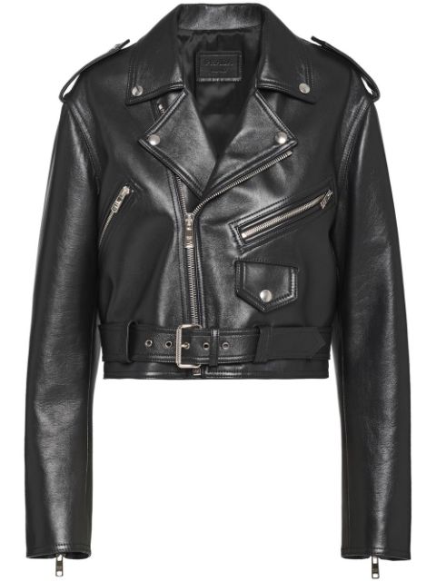 Prada Leather Jackets for Women - FARFETCH