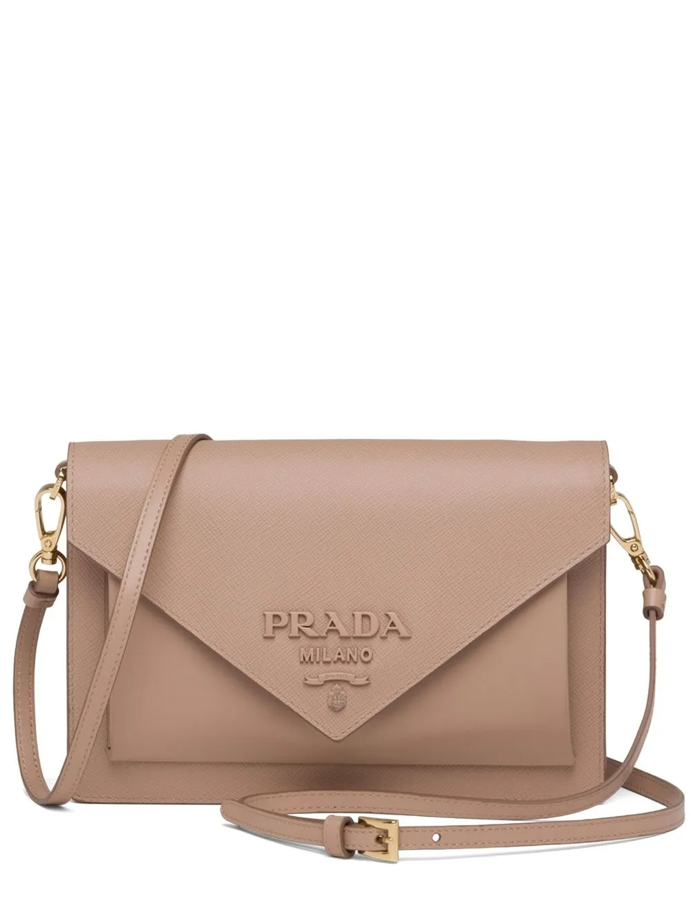 Prada Saffiano logolettering Crossbody Bag Farfetch