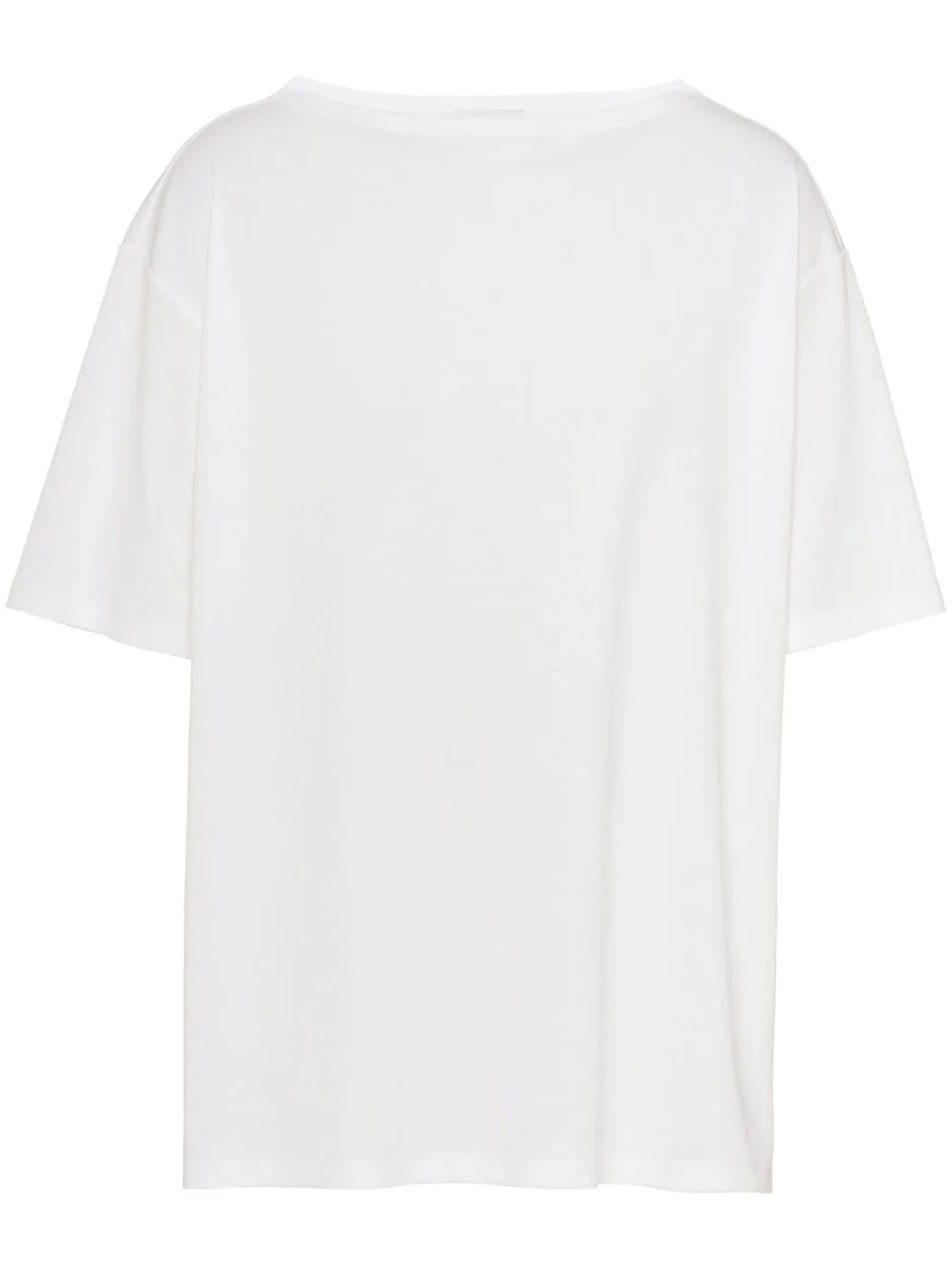 

Prada playera con cuello redondo - Blanco