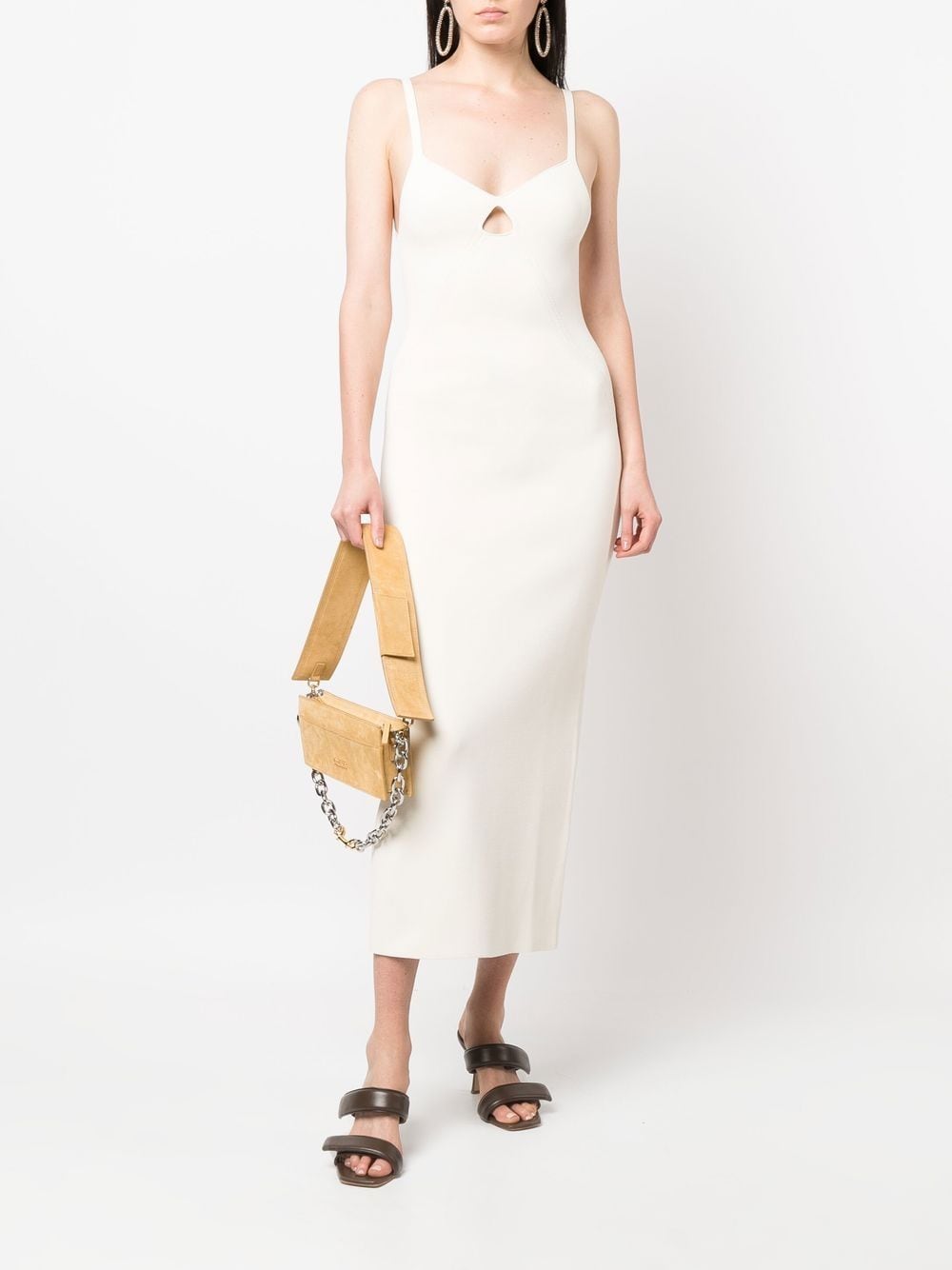 Khaite Eden Knit Maxi Dress In Ivory | ModeSens