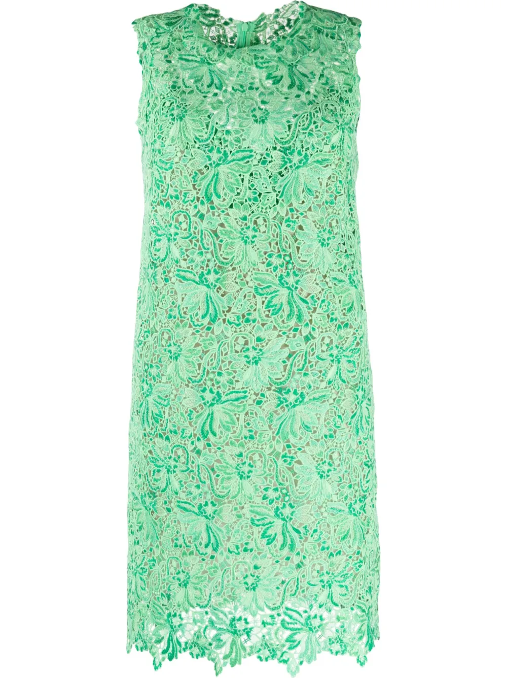 

Ermanno Scervino vestido midi brocado sin mangas - Verde