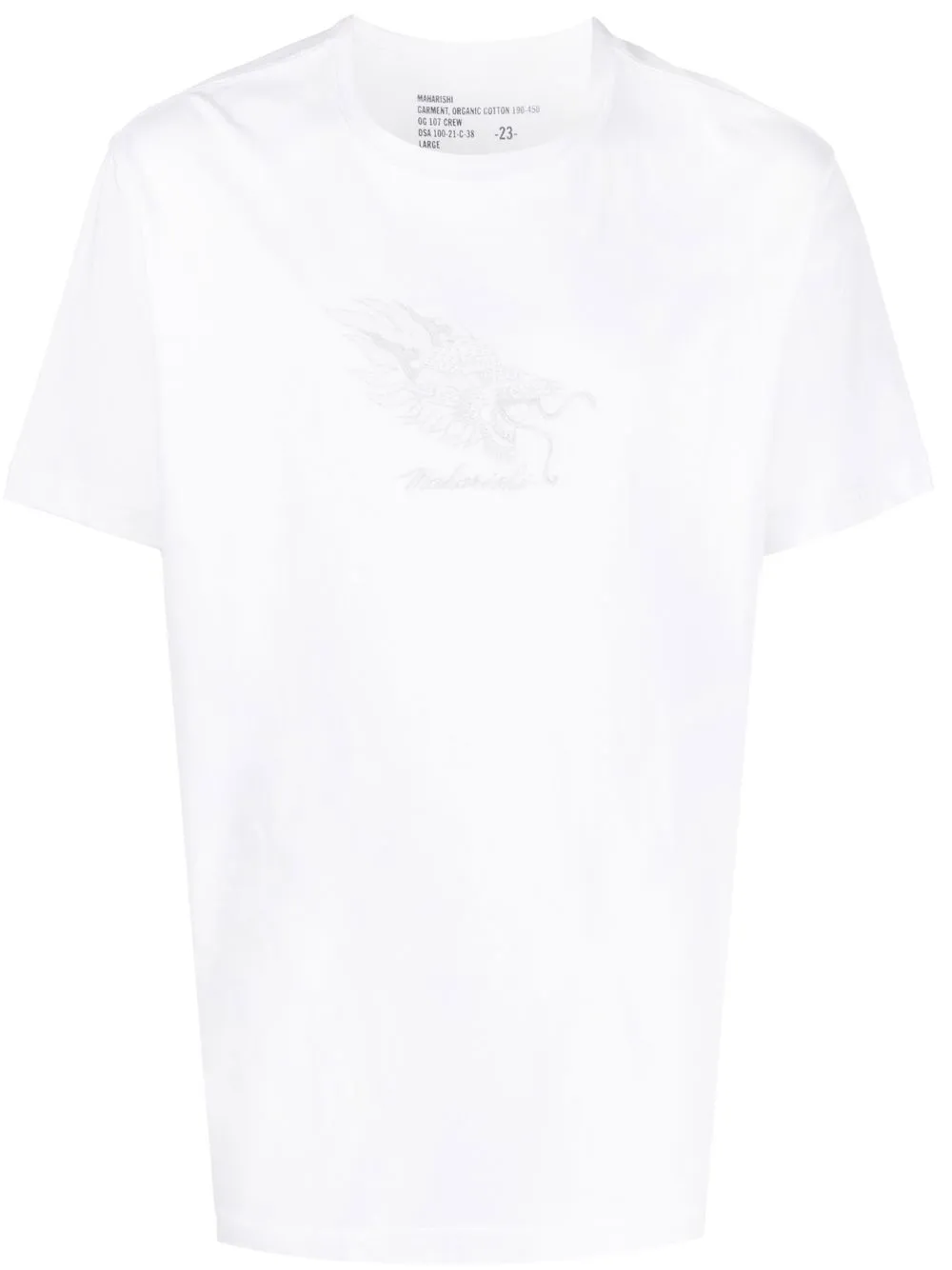 

Maharishi playera con logo estampado - Blanco