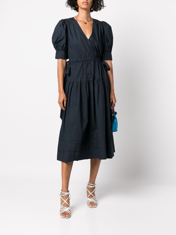 ulla johnson navy dress