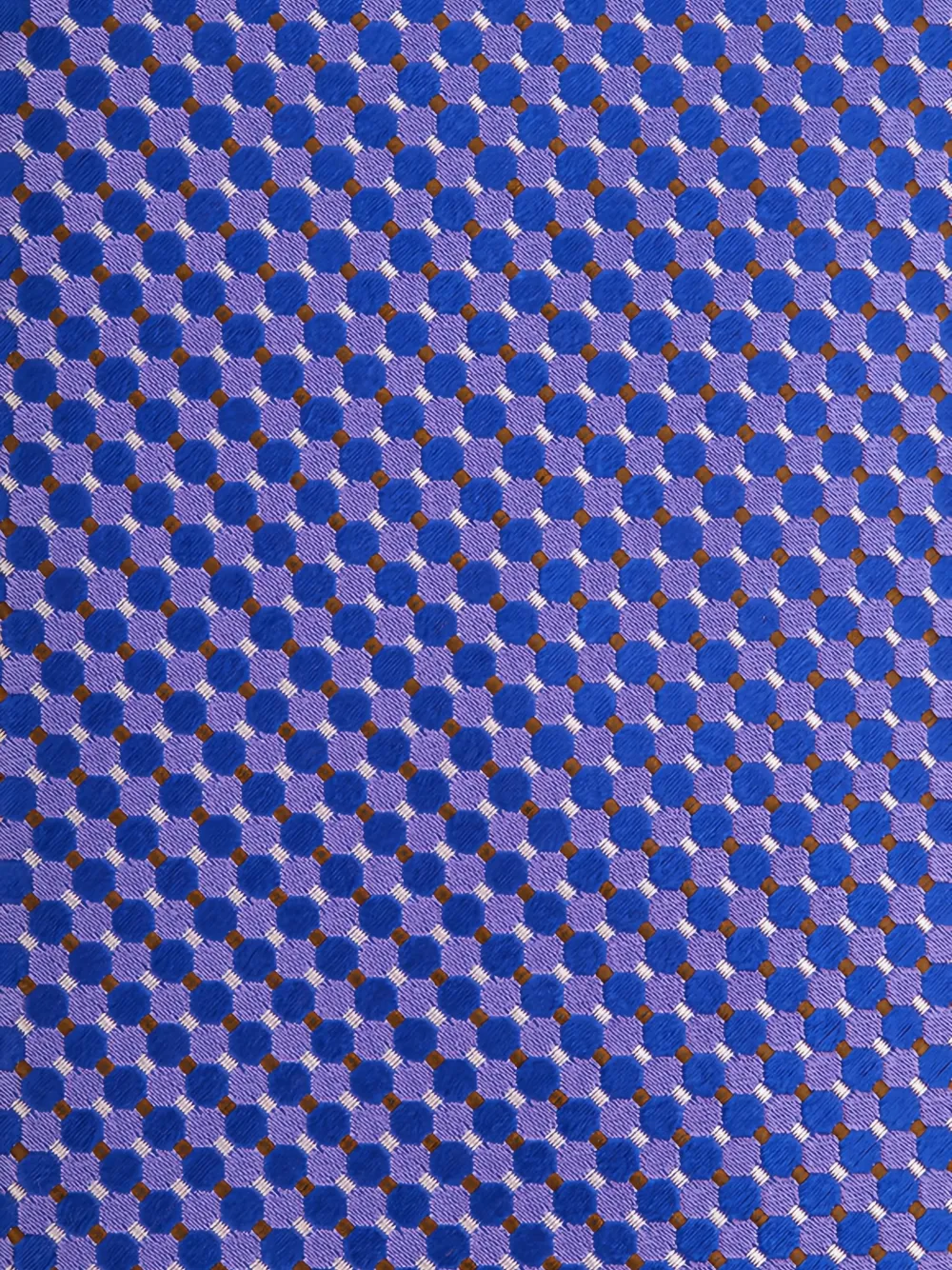 Eton geometric-pattern tie - Blauw