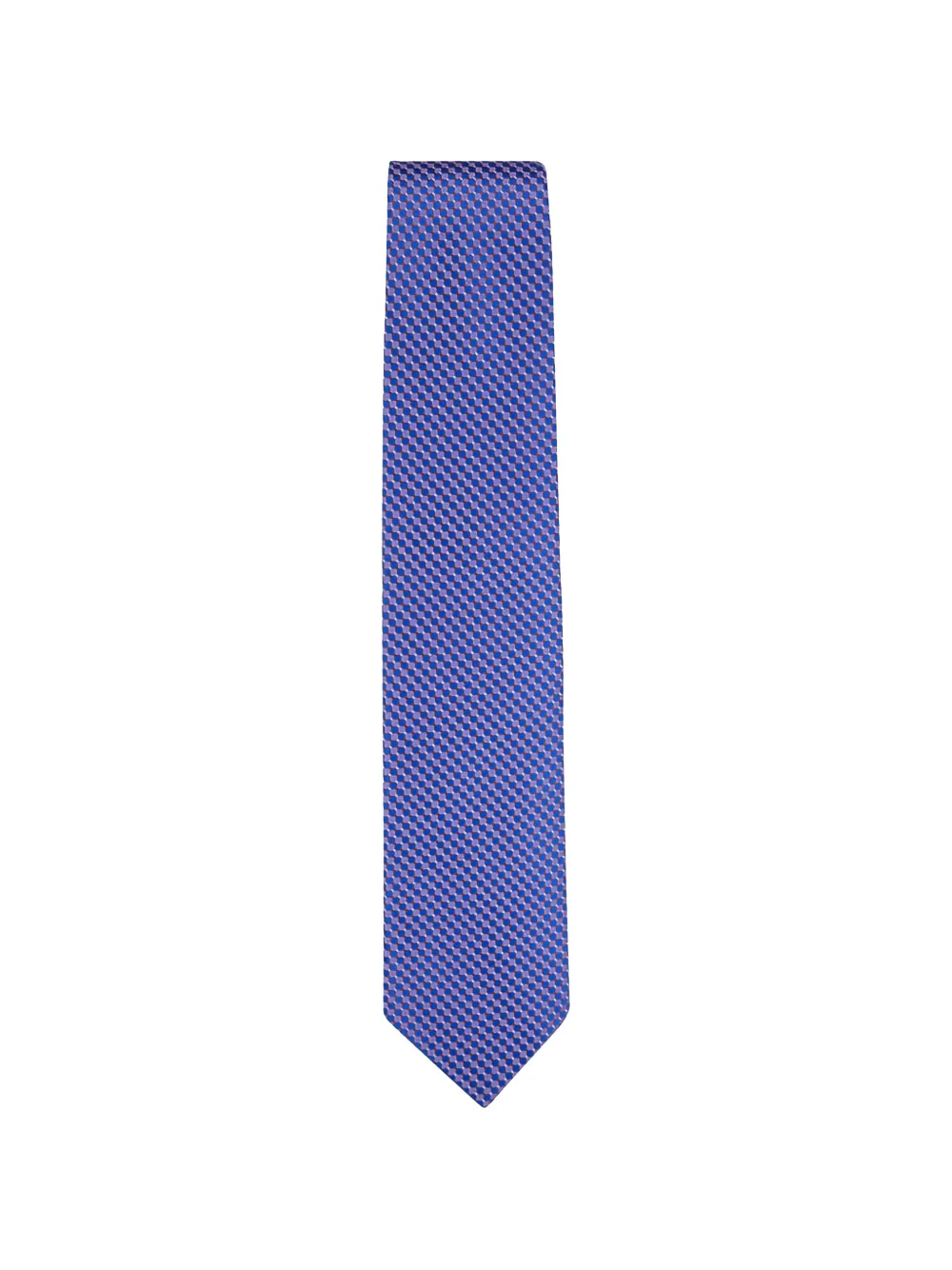 Eton geometric-pattern tie - Blau