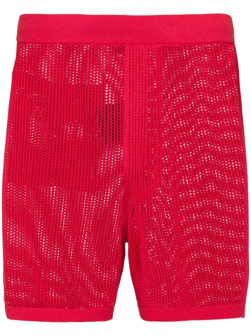 

Prada bermudas con tiro alto - Rojo